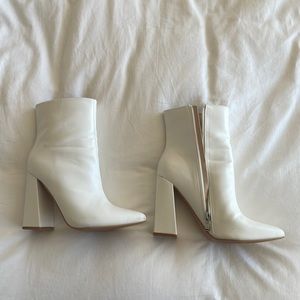 White ankle length go-go boots!